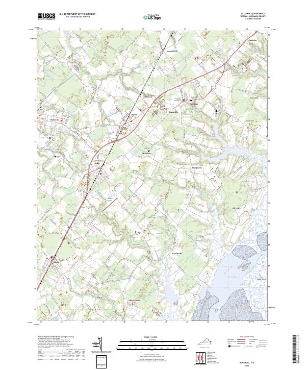 Accomac, VA — USGS 7.5-minute topo (2022)