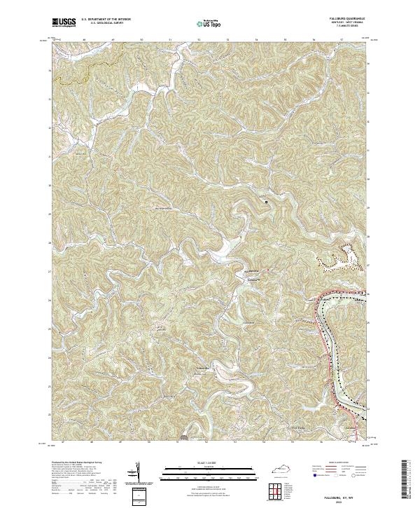 Fallsburg, KY-WV — USGS 7.5-minute topo (2022)