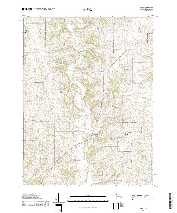 Helena, MO — USGS 7.5-minute topo (2021)