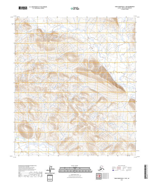Table Mountain C-1 NW, AK — USGS 7.5-minute topo (2023)