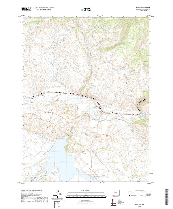 Parshall, CO — USGS 7.5-minute topo (2022)