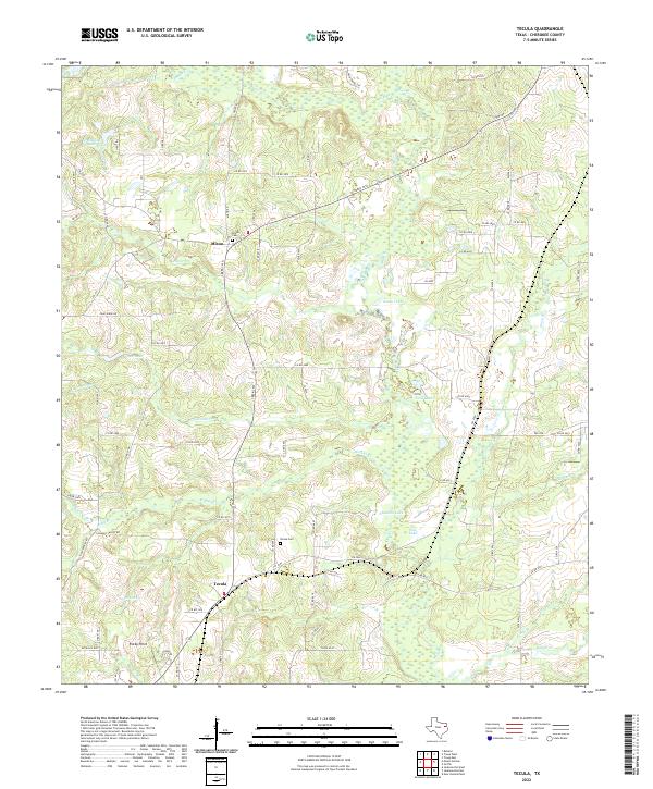 Tecula, TX — USGS 7.5-minute topo (2022)