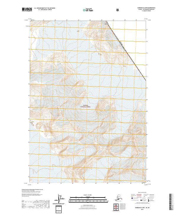 Sumdum B-2 NW, AK-BC — USGS 7.5-minute topo (2021)
