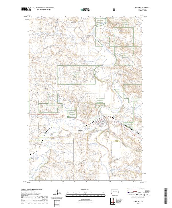 Marmarth, ND — USGS 7.5-minute topo (2024)