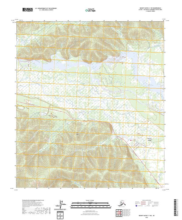 Mount Hayes C-1 NE, AK — USGS 7.5-minute topo (2024)