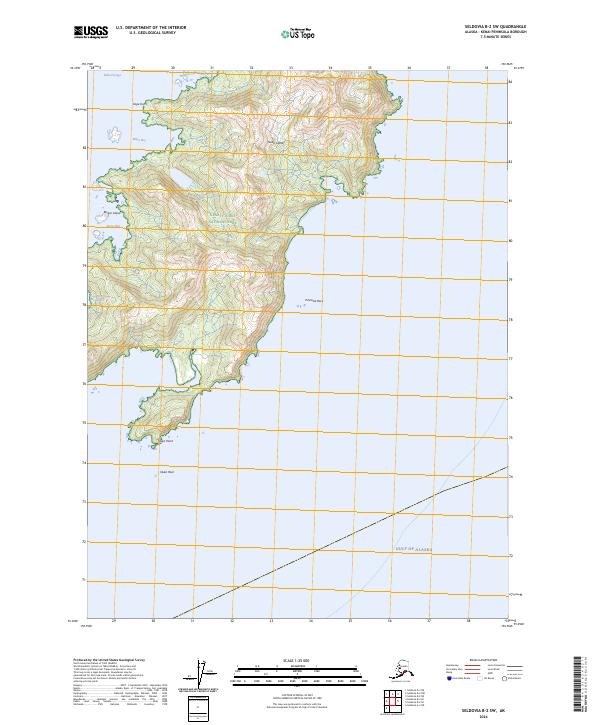 Seldovia B-2 SW, AK — USGS 7.5-minute topo (2024)