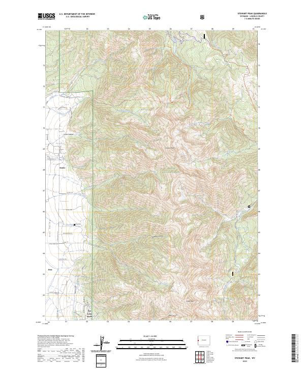 Stewart Peak, WY — USGS 7.5-minute topo (2023)