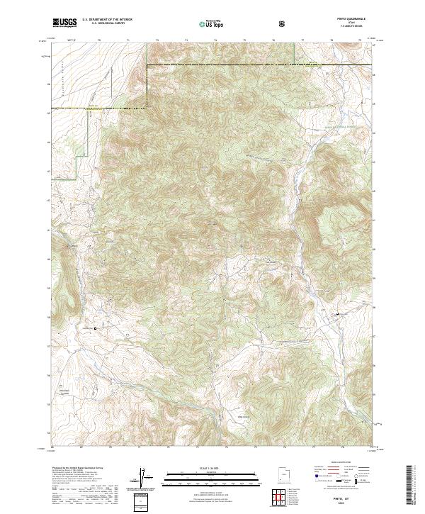 Pinto, UT — USGS 7.5-minute topo (2023)