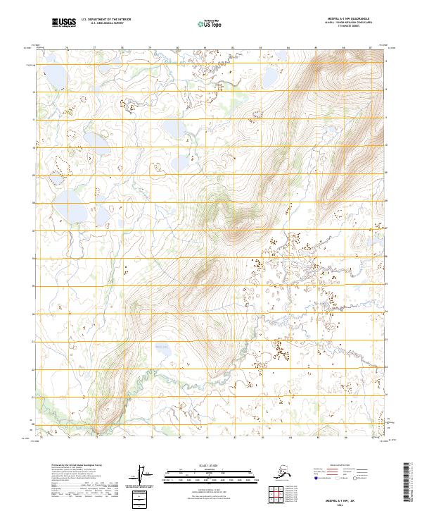 Medfra A-1 NW, AK — USGS 7.5-minute topo (2024)