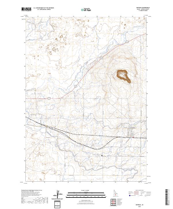 Dietrich, ID — USGS 7.5-minute topo (2023)