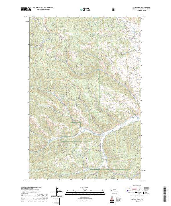 Granite Butte, MT — USGS 7.5-minute topo (2024)