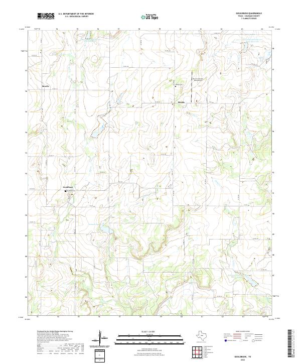 Gouldbusk, TX — USGS 7.5-minute topo (2022)