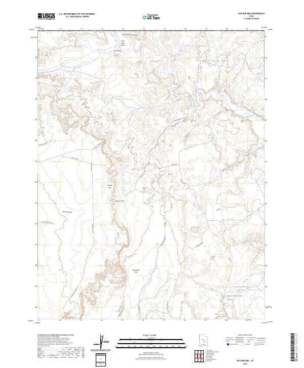 Skyline Rim, UT — USGS 7.5-minute topo (2023)