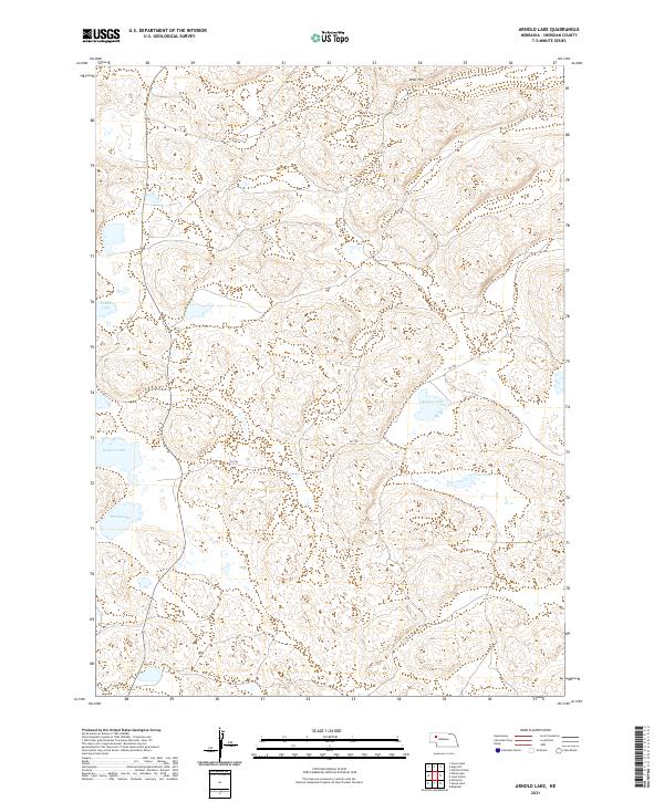 Arnold Lake, NE — USGS 7.5-minute topo (2021)