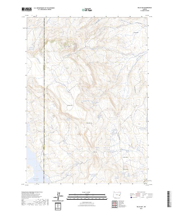 Selle Gap, OR — USGS 7.5-minute topo (2024)