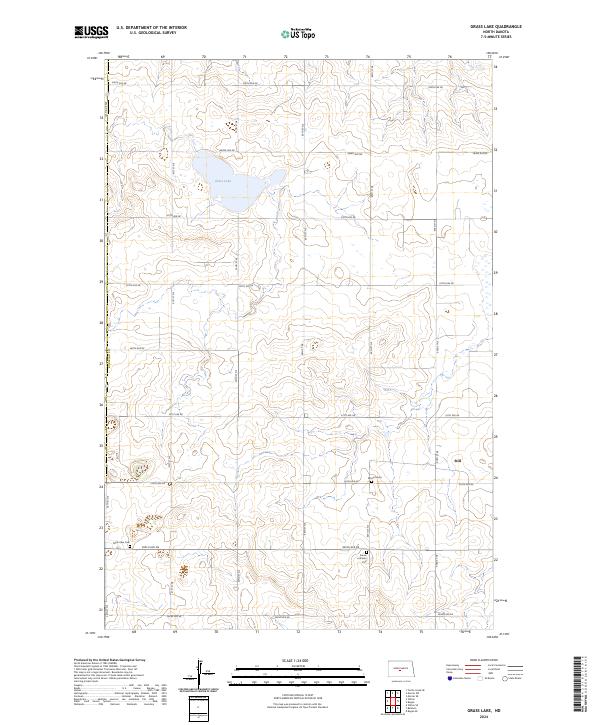 Grass Lake, ND — USGS 7.5-minute topo (2024)