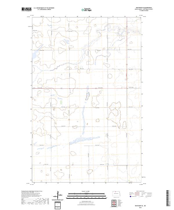 Westhope SE, ND — USGS 7.5-minute topo (2024)