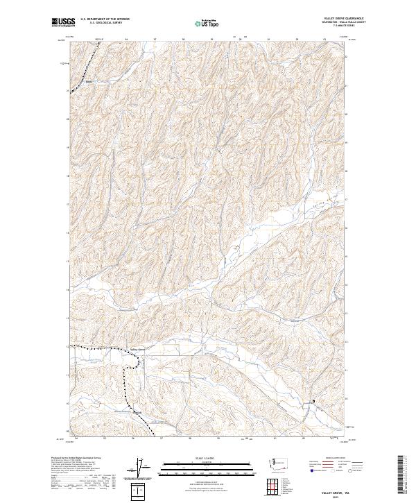 Valley Grove, WA — USGS 7.5-minute topo (2023)