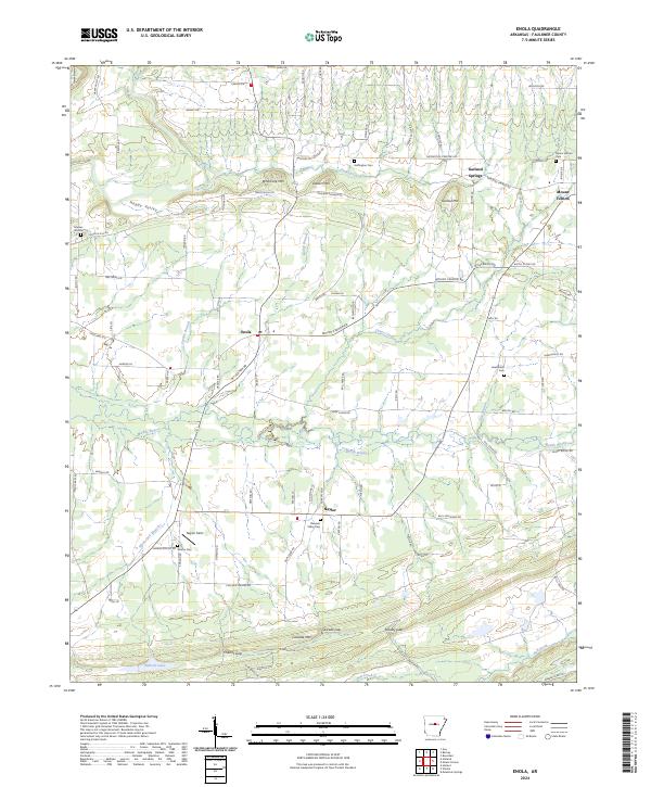 Enola, AR — USGS 7.5-minute topo (2024)