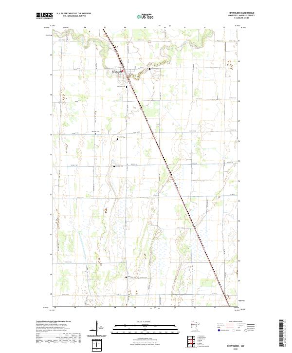 Newfolden, MN — USGS 7.5-minute topo (2022)