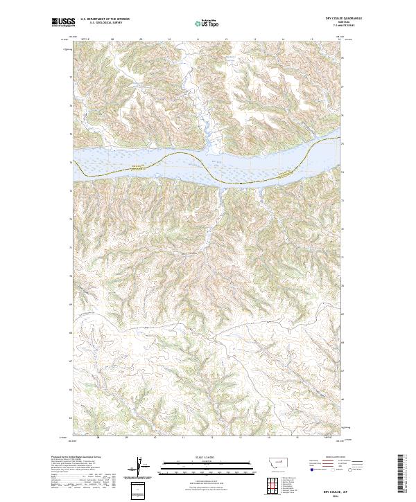 Dry Coulee, MT — USGS 7.5-minute topo (2024)