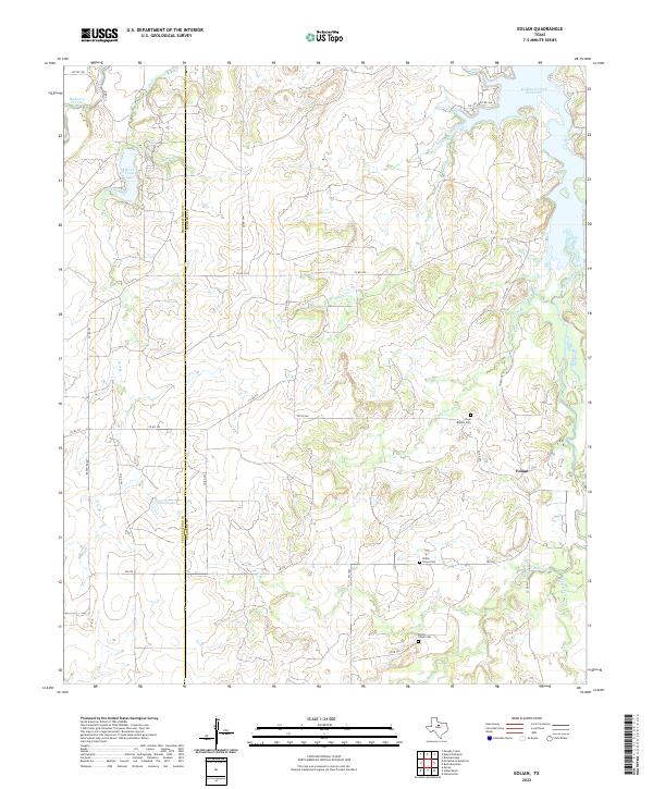 Eolian, TX — USGS 7.5-minute topo (2022)