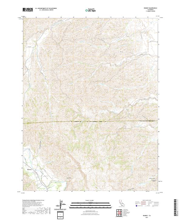 Rumsey, CA — USGS 7.5-minute topo (2021)