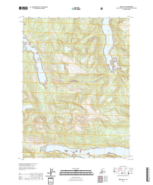 Craig B-2 SE, AK — USGS 7.5-minute topo (2021)
