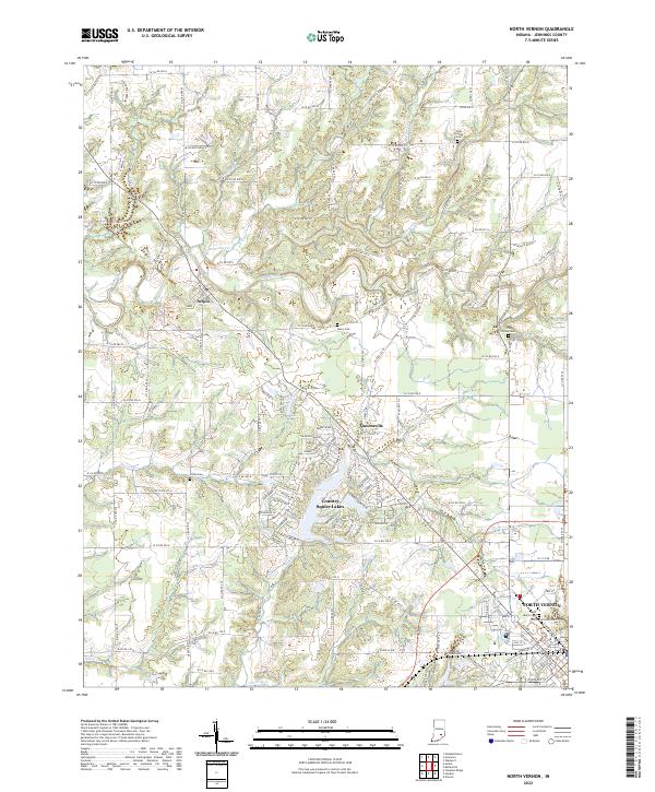 North Vernon, IN — USGS 7.5-minute topo (2022)