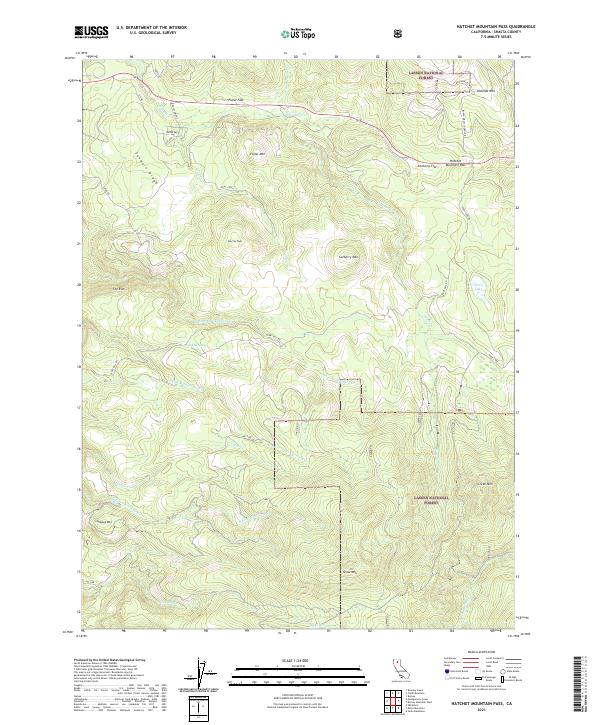 Hatchet Mountain Pass, CA — USGS 7.5-minute topo (2021)