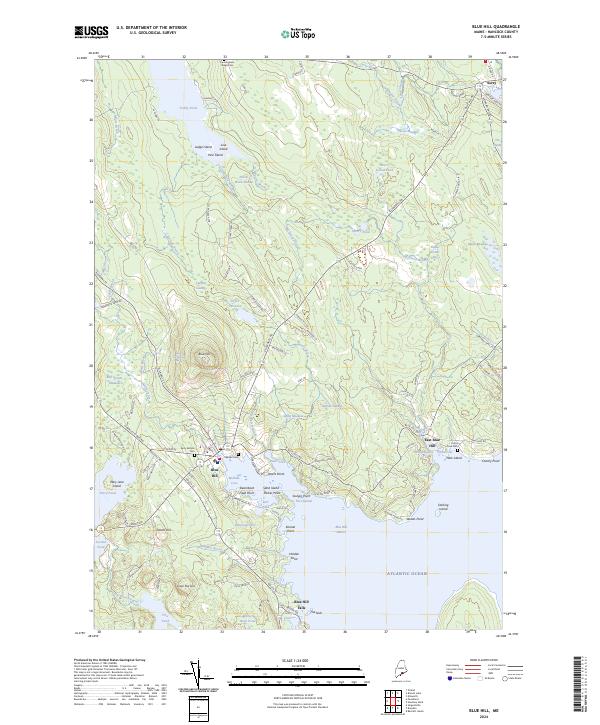Blue Hill, ME — USGS 7.5-minute topo (2024)