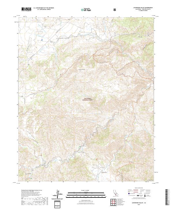Lockwood Valley, CA — USGS 7.5-minute topo (2021)