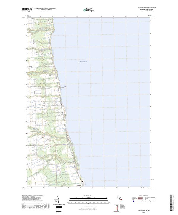 Richmondville, MI — USGS 7.5-minute topo (2023)