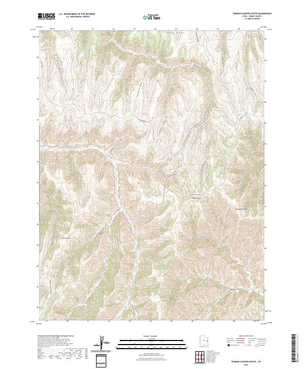 Tenmile Canyon South, UT — USGS 7.5-minute topo (2023)
