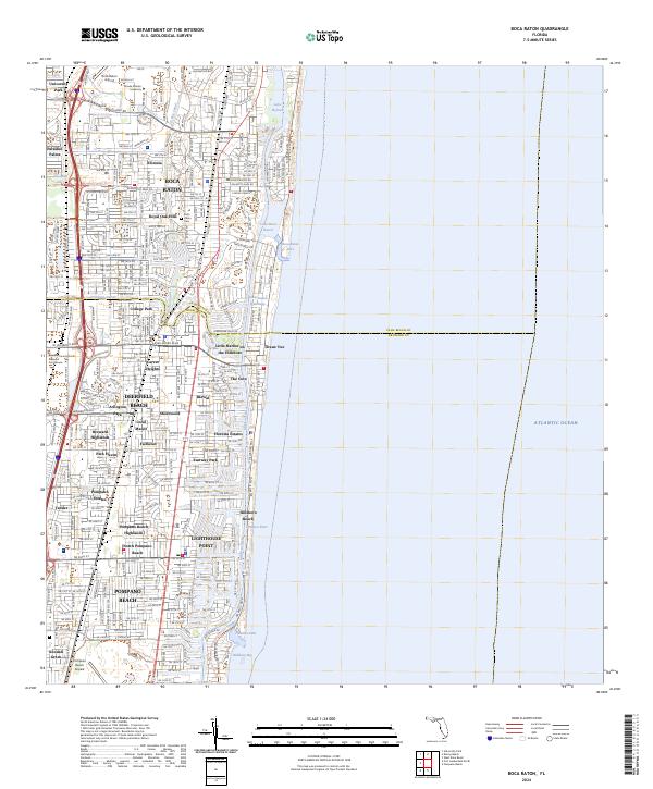 Boca Raton, FL — USGS 7.5-minute topo (2024)