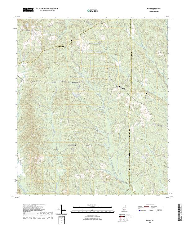 Bethel, AL — USGS 7.5-minute topo (2024)