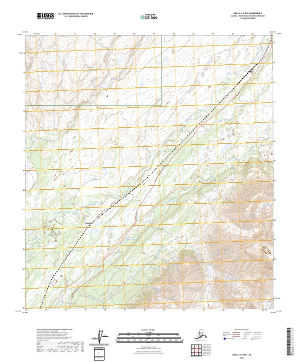 Healy A-5 NW, AK — USGS 7.5-minute topo (2024)