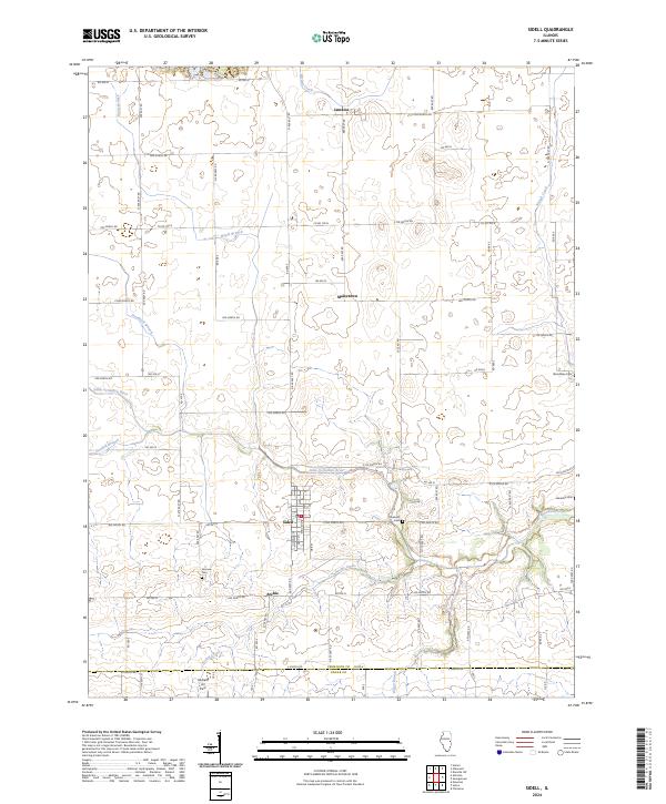 Sidell, IL — USGS 7.5-minute topo (2024)