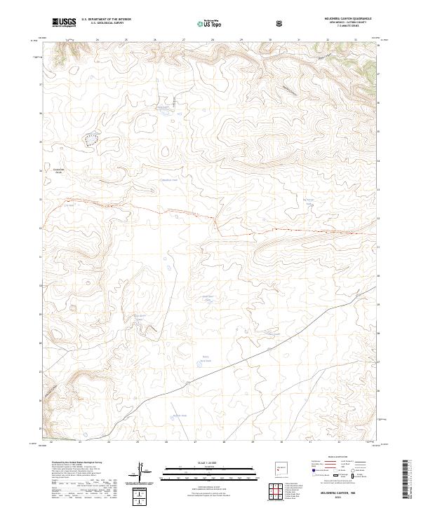Mojonera Canyon, NM — USGS 7.5-minute topo (2023)