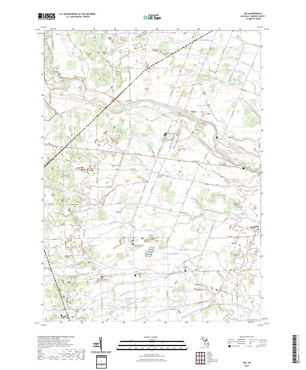 Ida, MI — USGS 7.5-minute topo (2023)
