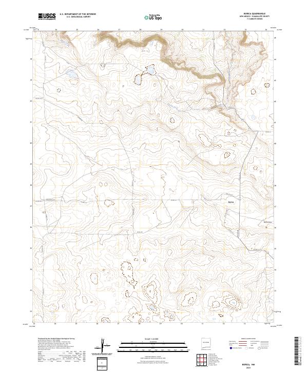 Borica, NM — USGS 7.5-minute topo (2023)