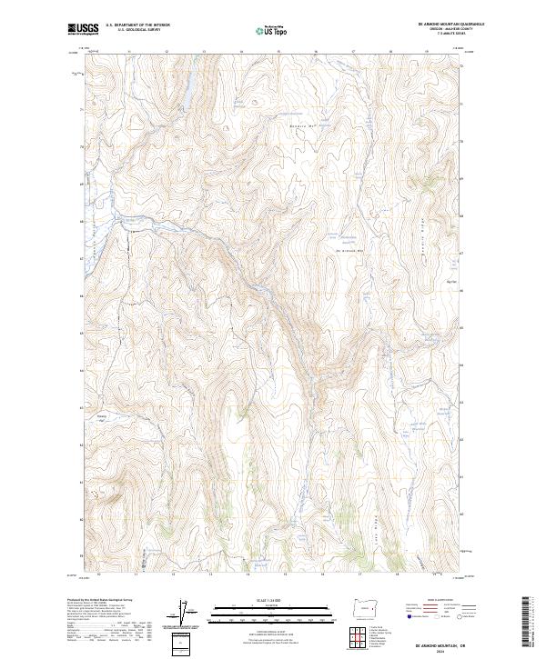 De Armond Mountain, OR — USGS 7.5-minute topo (2024)