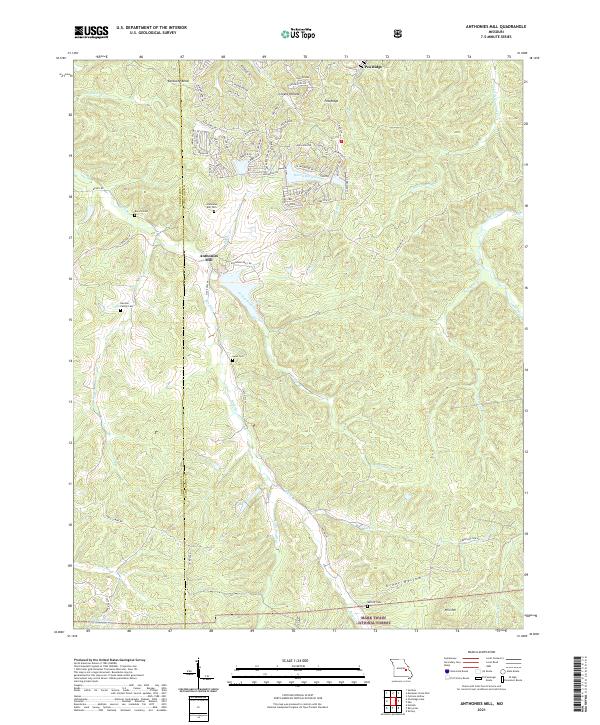 Anthonies Mill, MO — USGS 7.5-minute topo (2021)