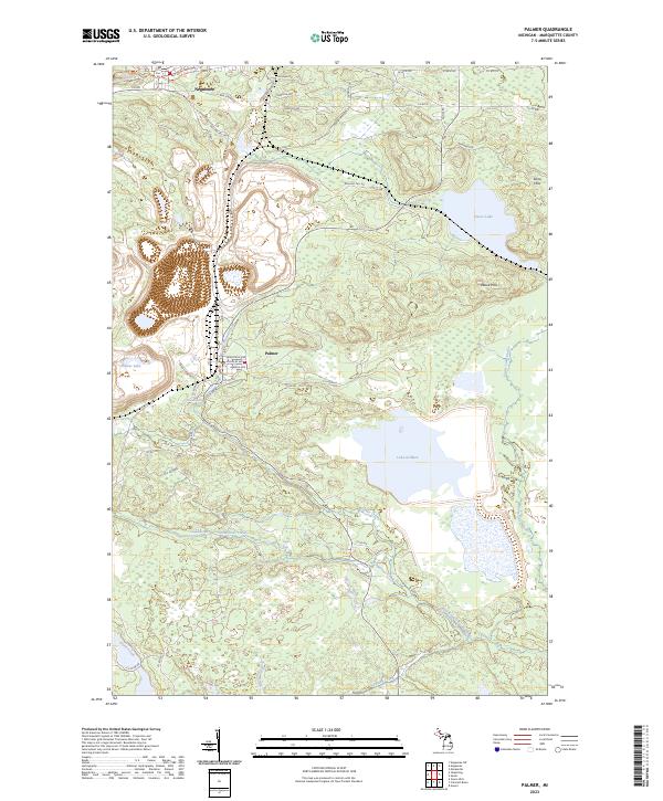Palmer, MI — USGS 7.5-minute topo (2023)