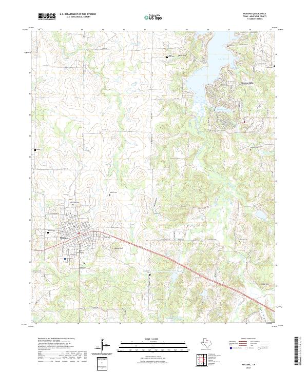Nocona, TX — USGS 7.5-minute topo (2022)