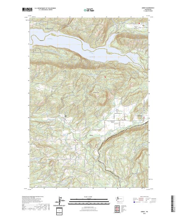 Amboy, WA — USGS 7.5-minute topo (2023)