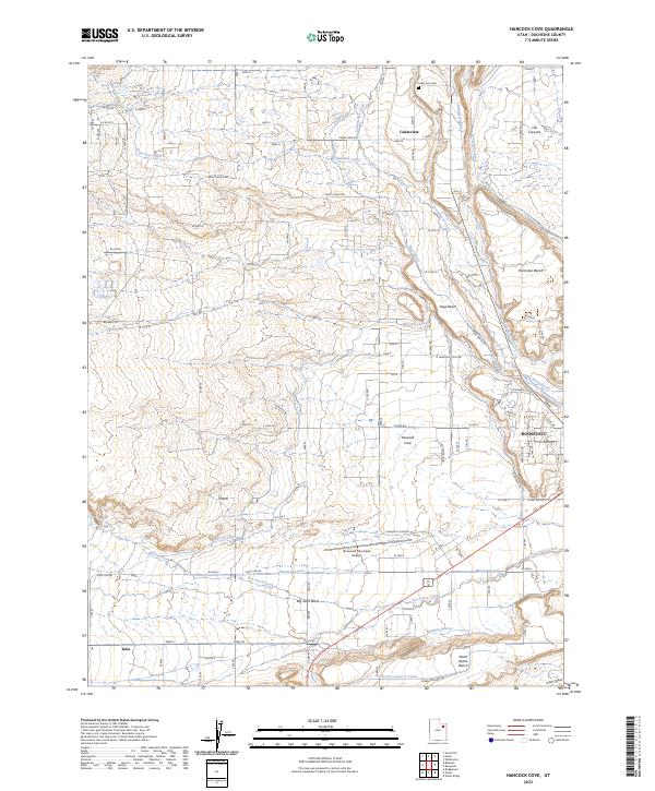 Hancock Cove, UT — USGS 7.5-minute topo (2023)