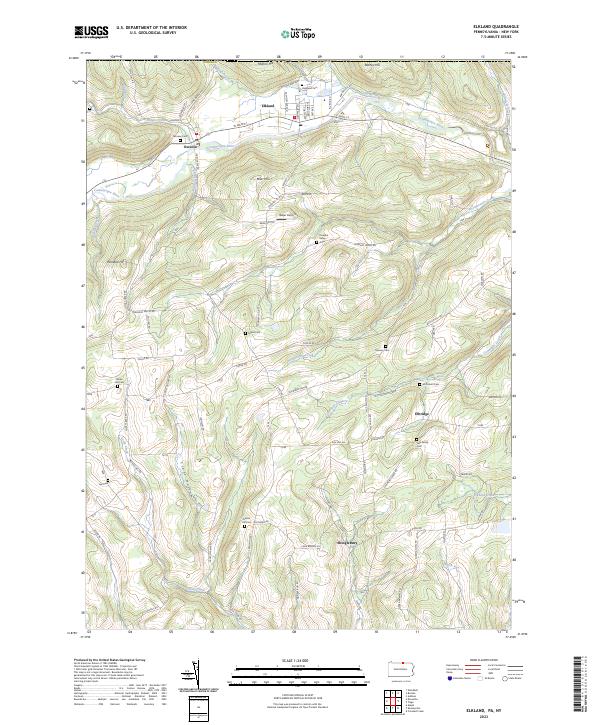 Elkland, PA-NY — USGS 7.5-minute topo (2023)