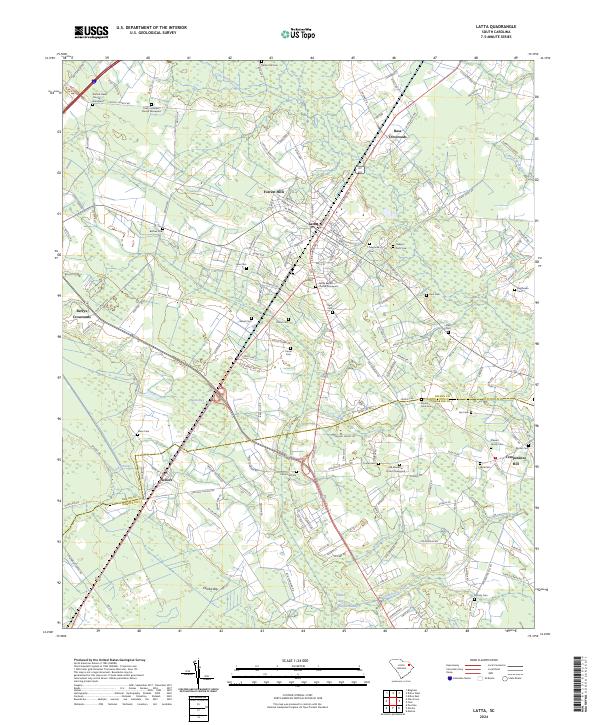 Latta, SC — USGS 7.5-minute topo (2024)