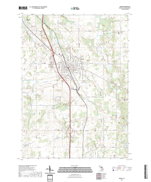 Mason, MI — USGS 7.5-minute topo (2023)